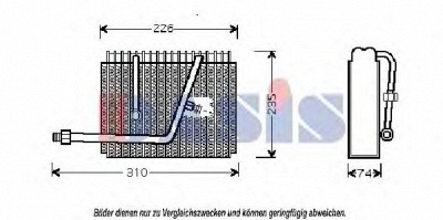 AKS DASIS 821850n -  Испаритель, кондиционер